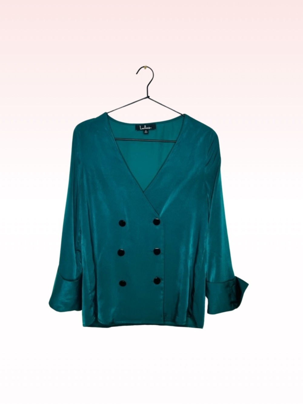 LULUS teal blouse (Sz S)